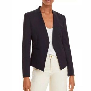 Theory Lanai Cauldwell Open Front Blazer In Navy
